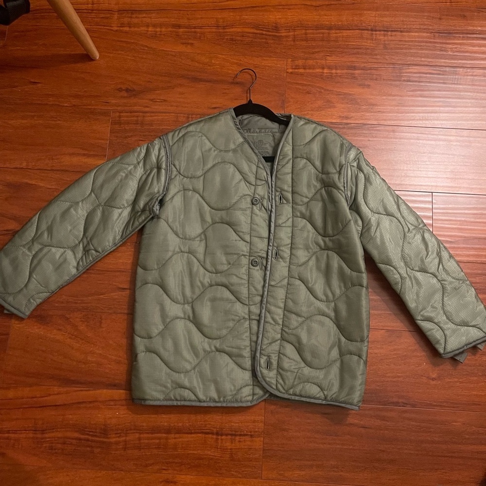 Military Jacket Liner in XS Army Green
